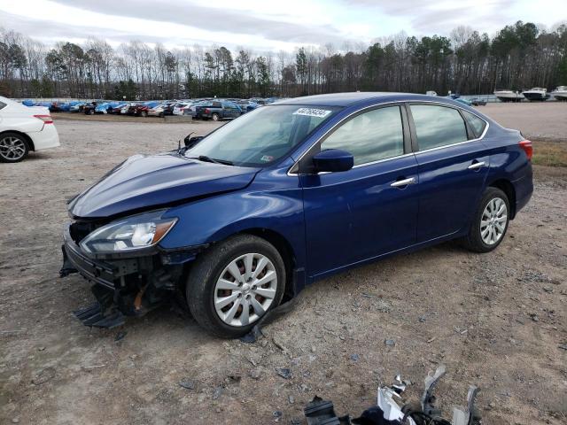 3N1AB7AP6HY335237 - 2017 NISSAN SENTRA S BLUE photo 1