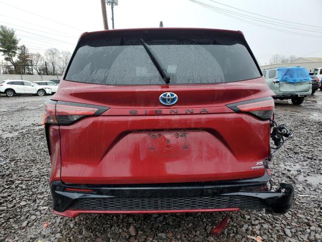 5TDXRKEC5MS013851 - 2021 TOYOTA SIENNA XSE RED photo 6