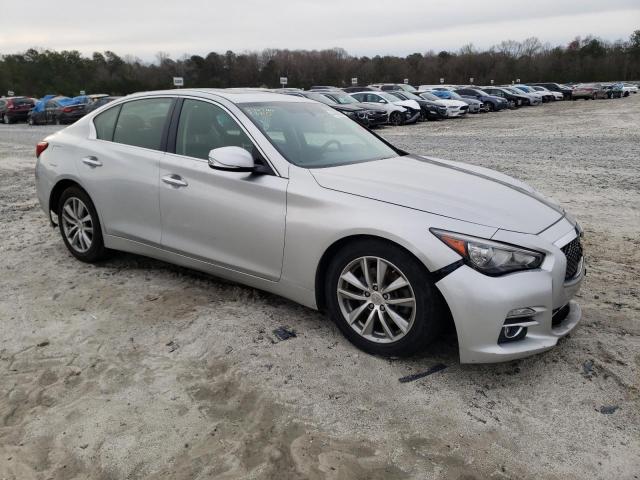 JN1BV7AP4EM683869 - 2014 INFINITI Q50 BASE SILVER photo 4