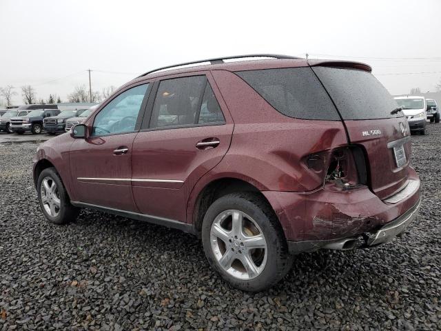 4JGBB75E56A055137 - 2006 MERCEDES-BENZ ML 500 MAROON photo 2