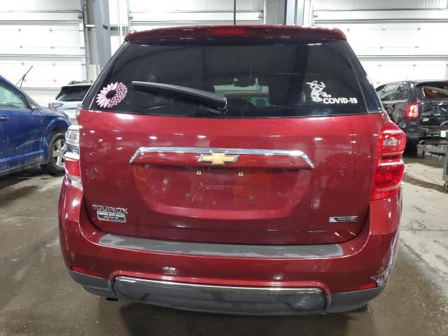 2GNALDEK9H1527622 - 2017 CHEVROLET EQUINOX PREMIER RED photo 6