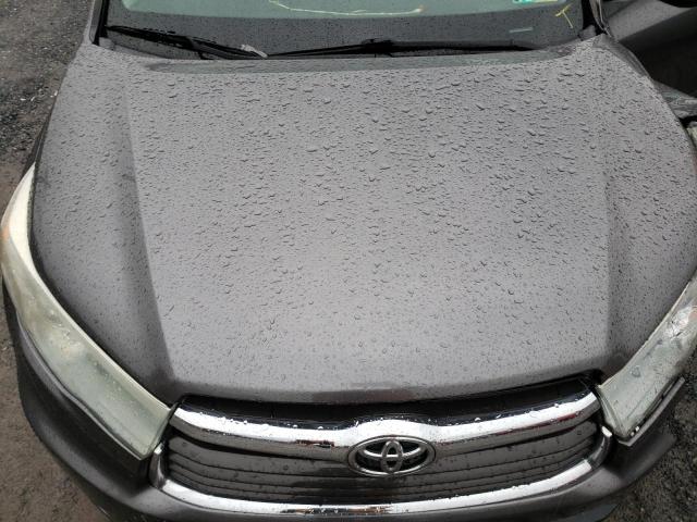 5TDJKRFH4FS085737 - 2015 TOYOTA HIGHLANDER XLE GRAY photo 12