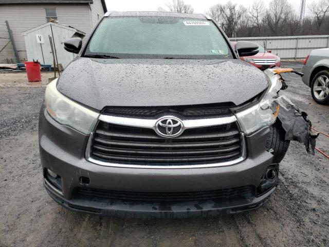 5TDJKRFH4FS085737 - 2015 TOYOTA HIGHLANDER XLE GRAY photo 5