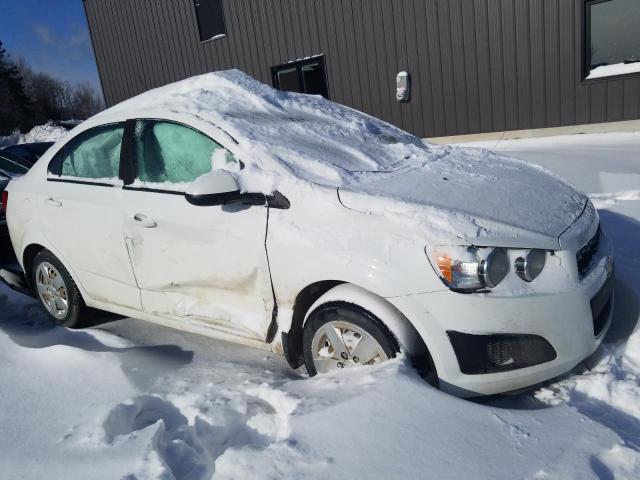 1G1JB5SH3F4200279 - 2015 CHEVROLET SONIC LS WHITE photo 4