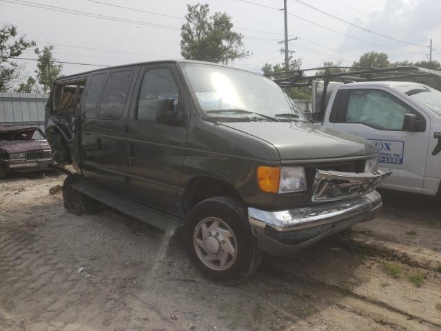 1FBNE31L94HB02796 - 2004 FORD ECONOLINE E350 SUPER DUTY WAGON GREEN photo 1