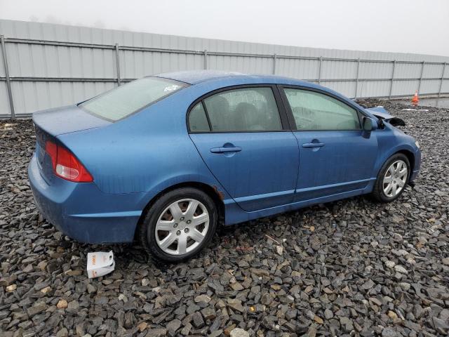 1HGFA16567L023079 - 2007 HONDA CIVIC LX BLUE photo 3