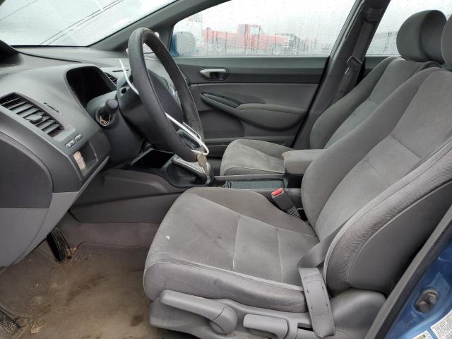 1HGFA16567L023079 - 2007 HONDA CIVIC LX BLUE photo 7