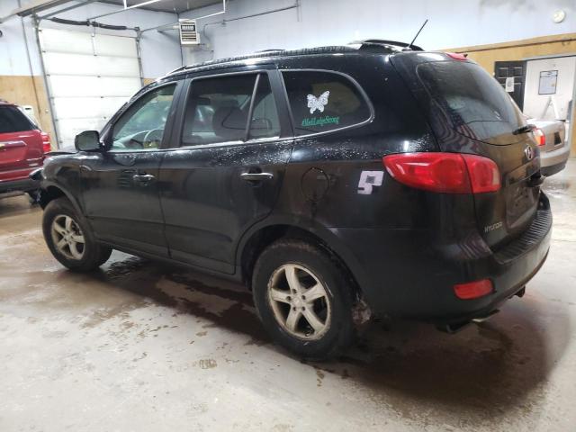 5NMSG73D67H059298 - 2007 HYUNDAI SANTA FE GLS BLACK photo 2