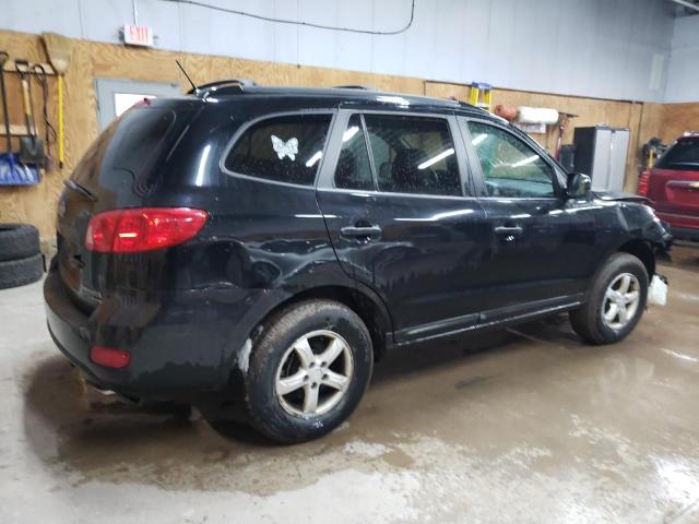 5NMSG73D67H059298 - 2007 HYUNDAI SANTA FE GLS BLACK photo 3