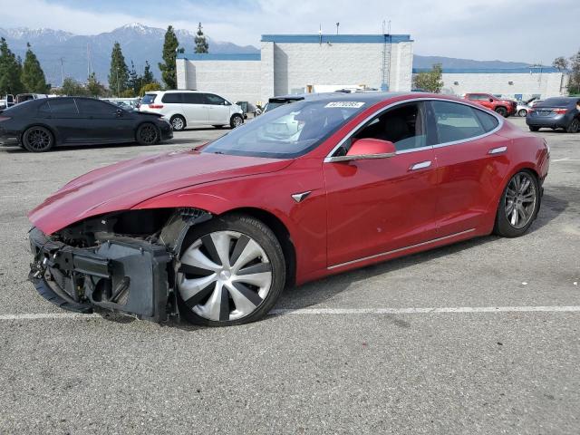 5YJSA1E22LF401139 - 2020 TESLA MODEL S RED photo 1