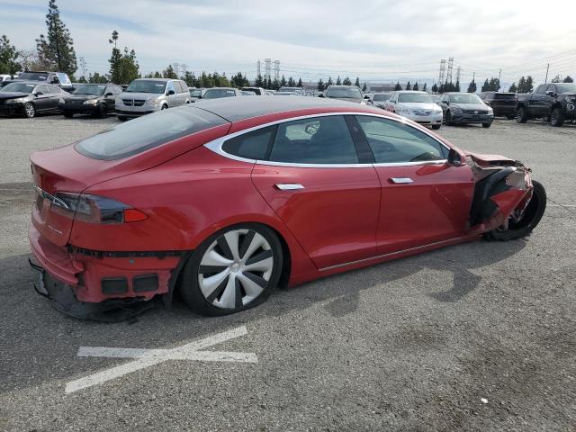 5YJSA1E22LF401139 - 2020 TESLA MODEL S RED photo 3