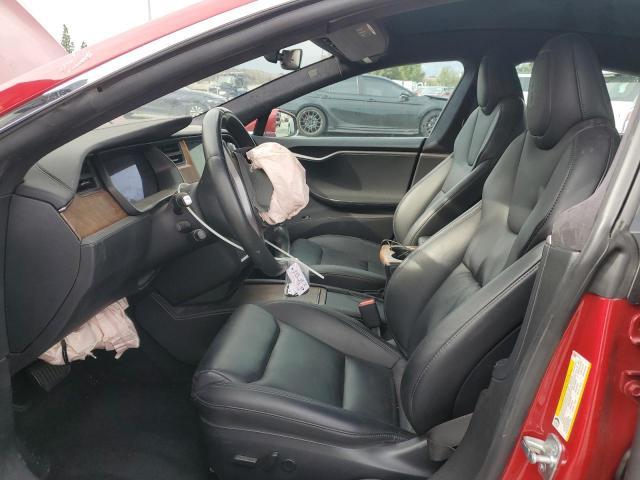 5YJSA1E22LF401139 - 2020 TESLA MODEL S RED photo 7