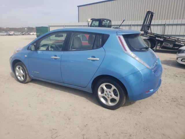 JN1AZ0CP7CT016026 - 2012 NISSAN LEAF SV BLUE photo 2