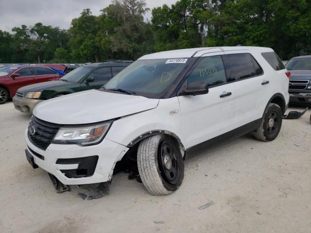 1FM5K8AR1JGB58282 - 2018 FORD EXPLORER POLICE INTERCEPTOR WHITE photo 1