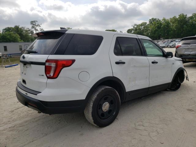 1FM5K8AR1JGB58282 - 2018 FORD EXPLORER POLICE INTERCEPTOR WHITE photo 3