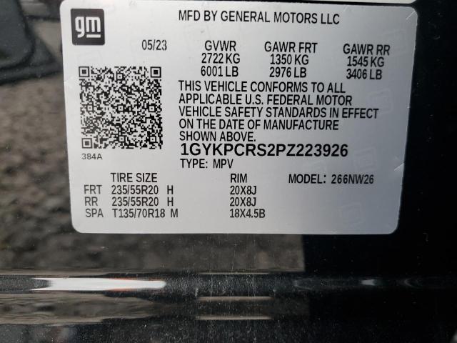 1GYKPCRS2PZ223926 - 2023 CADILLAC XT6 PREMIUM LUXURY BLACK photo 13