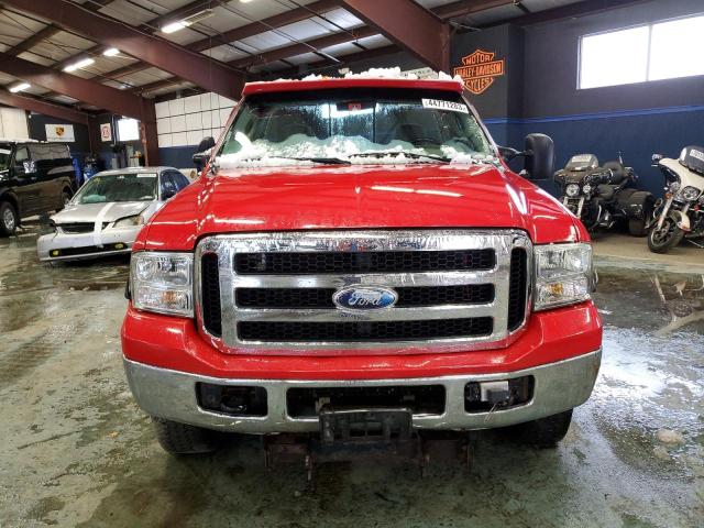 1FTWF31596EA70578 - 2006 FORD F350 SRW SUPER DUTY RED photo 5