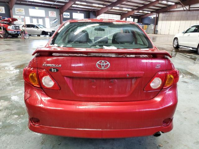 2T1BU40EX9C063996 - 2009 TOYOTA COROLLA BASE RED photo 6