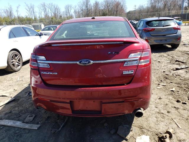 1FAHP2KT9DG220337 - 2013 FORD TAURUS SHO RED photo 6