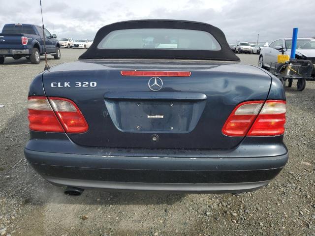 WDBLK65G3XT013414 - 1999 MERCEDES-BENZ CLK 320 BLUE photo 6