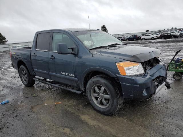 1N6AA0EC4DN308363 - 2013 NISSAN TITAN S BLUE photo 4