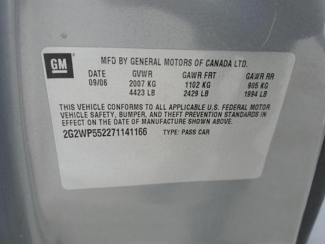 2G2WP552271141166 - 2007 PONTIAC GRAND PRIX 灰色 照片 12