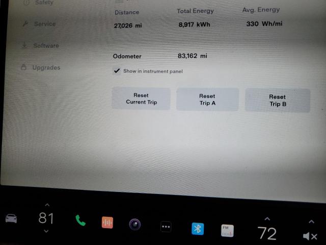 5YJSA1E24HF220261 - 2017 TESLA MODEL S 灰色 照片 9