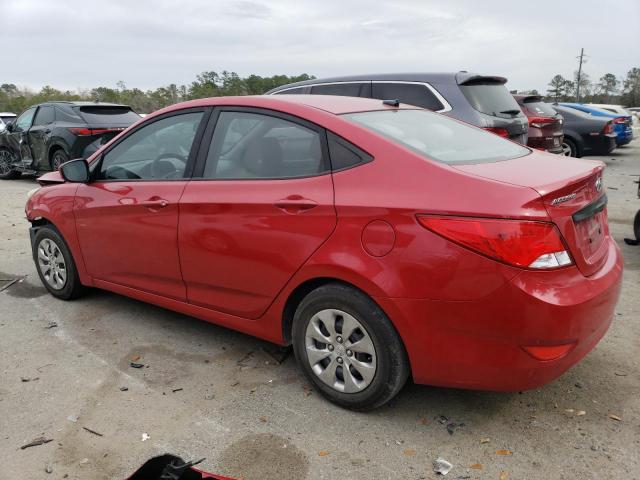 KMHCT4AE3GU078289 - 2016 HYUNDAI ACCENT SE RED photo 2