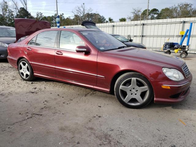 WDBNG75JX4A420097 - 2004 MERCEDES-BENZ S 500 BURGUNDY photo 4