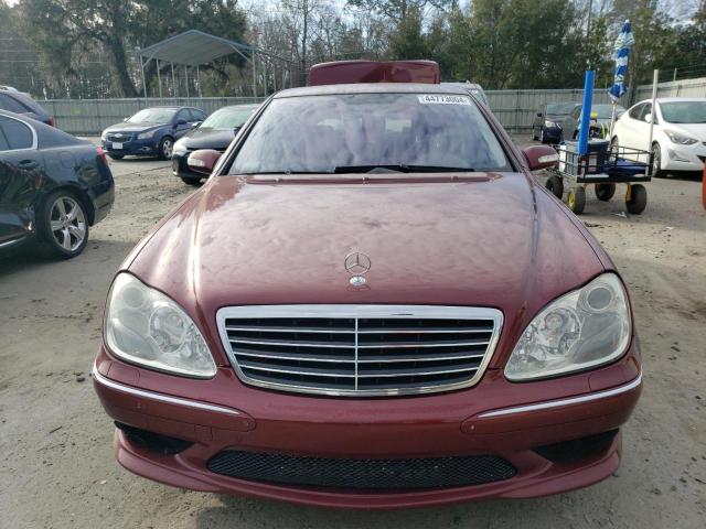 WDBNG75JX4A420097 - 2004 MERCEDES-BENZ S 500 BURGUNDY photo 5