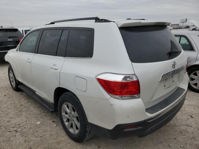 5TDZK3EH1CS085157 - 2012 TOYOTA HIGHLANDER BASE WHITE photo 2