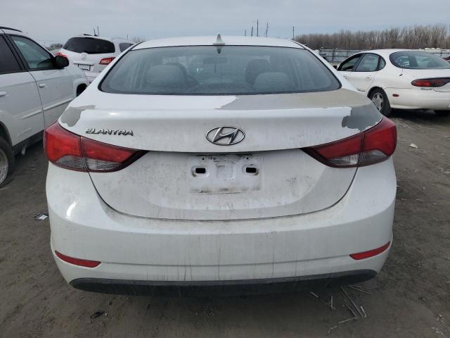 5NPDH4AE7FH636289 - 2015 HYUNDAI ELANTRA SE WHITE photo 6