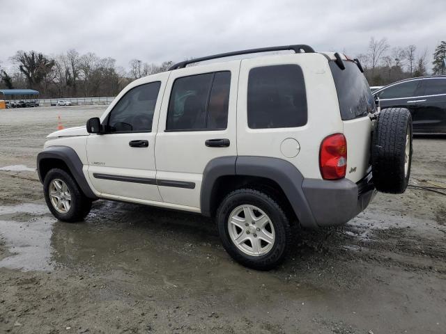 1J4GK48K44W131354 - 2004 JEEP LIBERTY SPORT WHITE photo 2