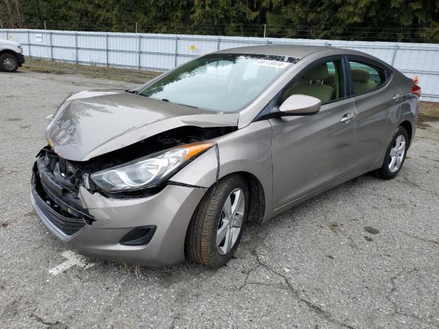 5NPDH4AE9DH358251 - 2013 HYUNDAI ELANTRA GLS BEIGE photo 1