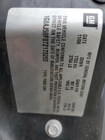 1G8AJ58F07Z173203 - 2007 SATURN ION LEVEL 2 GRAY photo 13