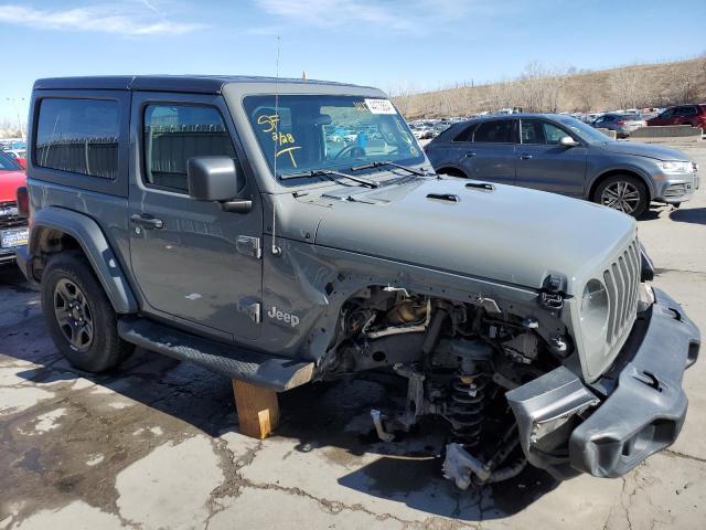 1C4GJXAG8KW674414 - 2019 JEEP WRANGLER SPORT GRAY photo 4