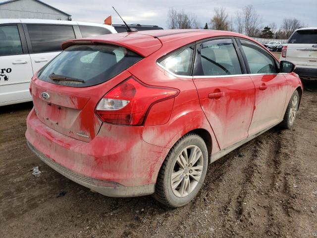 1FAHP3M25CL479374 - 2012 FORD FOCUS SEL RED photo 3