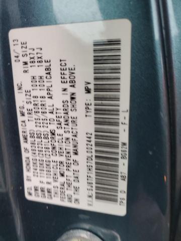 5J6TF1H57DL002442 - 2013 HONDA CROSSTOUR EXL ტალღისფერი ფოტო 12