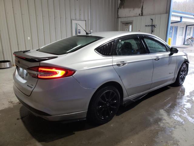 3FA6P0LUXHR278216 - 2017 FORD FUSION SE HYBRID SILVER photo 3