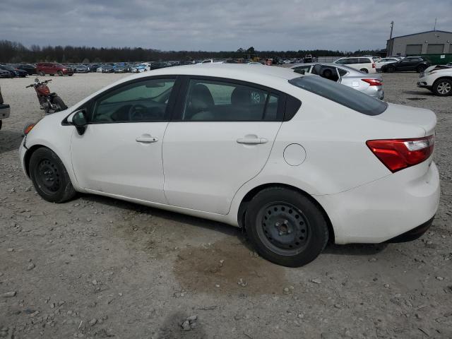 KNADM4A35F6453541 - 2015 KIA RIO LX WHITE photo 2