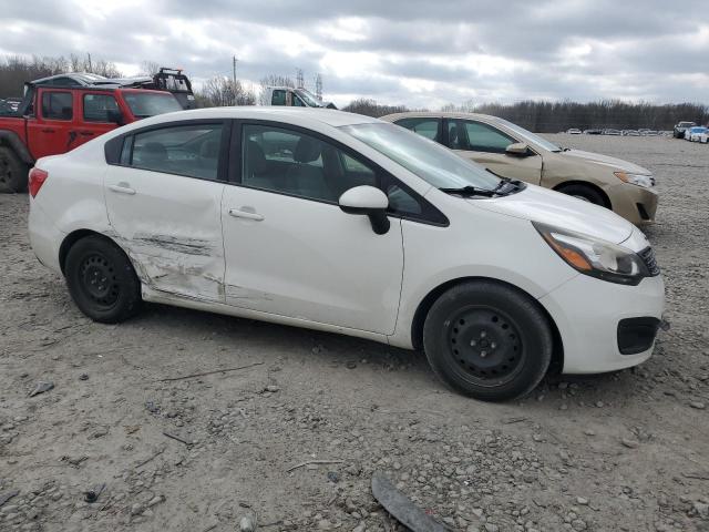 KNADM4A35F6453541 - 2015 KIA RIO LX WHITE photo 4