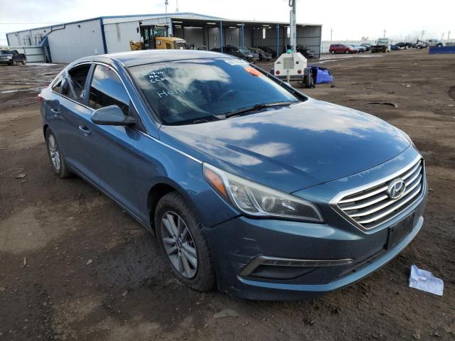 5NPE24AF7FH134803 - 2015 HYUNDAI SONATA SE BLUE photo 4