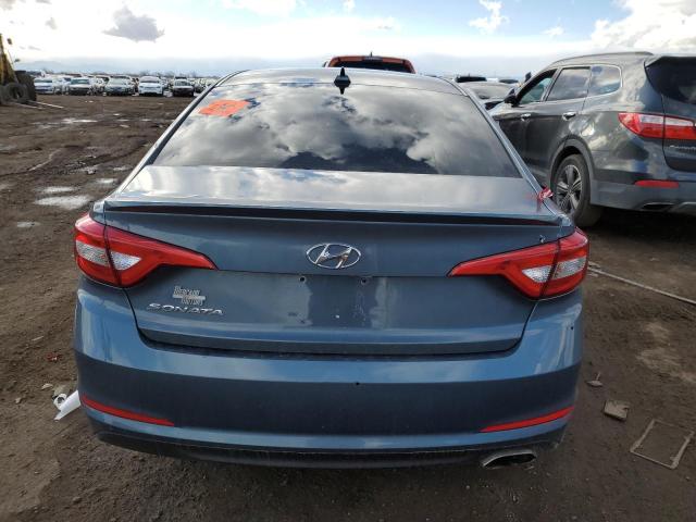 5NPE24AF7FH134803 - 2015 HYUNDAI SONATA SE BLUE photo 6