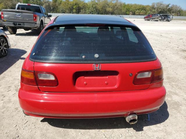 2HGEH2360NH548451 - 1992 HONDA CIVIC VX RED photo 6