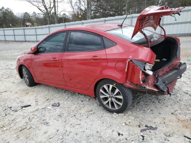 KMHCT4AE3HU336098 - 2017 HYUNDAI ACCENT SE RED photo 2