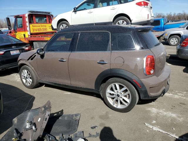 WMWZC5C53CWL64219 - 2012 MINI COOPER S COUNTRYMAN BROWN photo 2