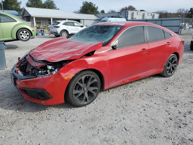 2HGFC2F82MH553438 - 2021 HONDA CIVIC SPORT RED photo 1