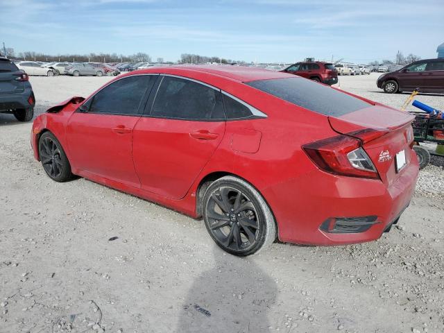2HGFC2F82MH553438 - 2021 HONDA CIVIC SPORT RED photo 2