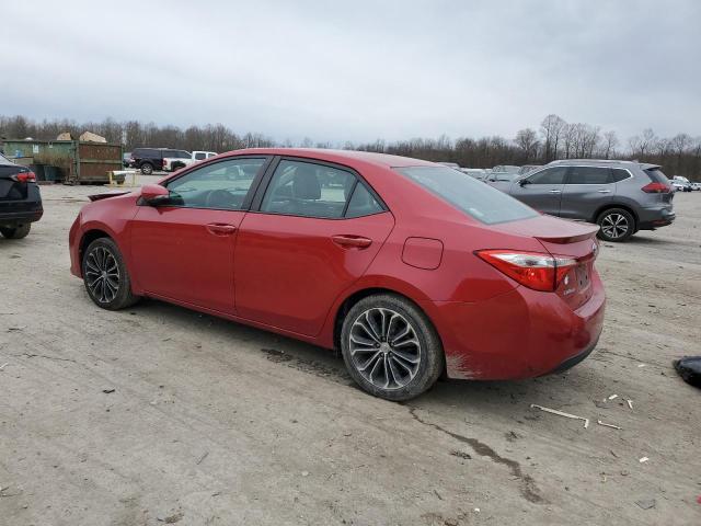 2T1BURHE1EC016495 - 2014 TOYOTA COROLLA L RED photo 2