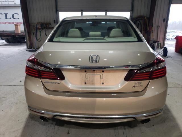 1HGCR3F08HA036831 - 2017 HONDA ACCORD EXL GOLD photo 6